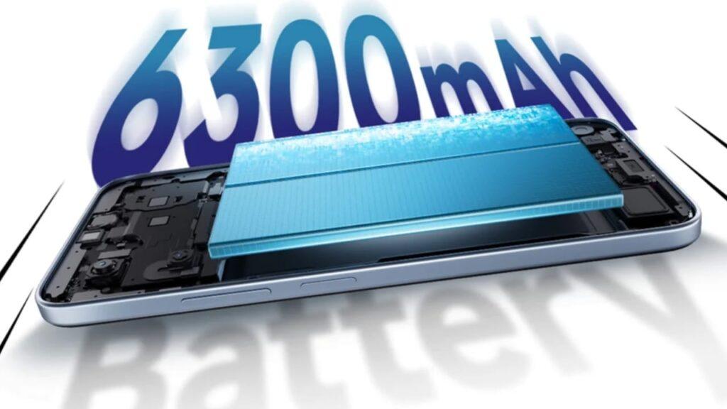 Redmi 15A 5G large 6300mAh battery performance and long battery backup concept