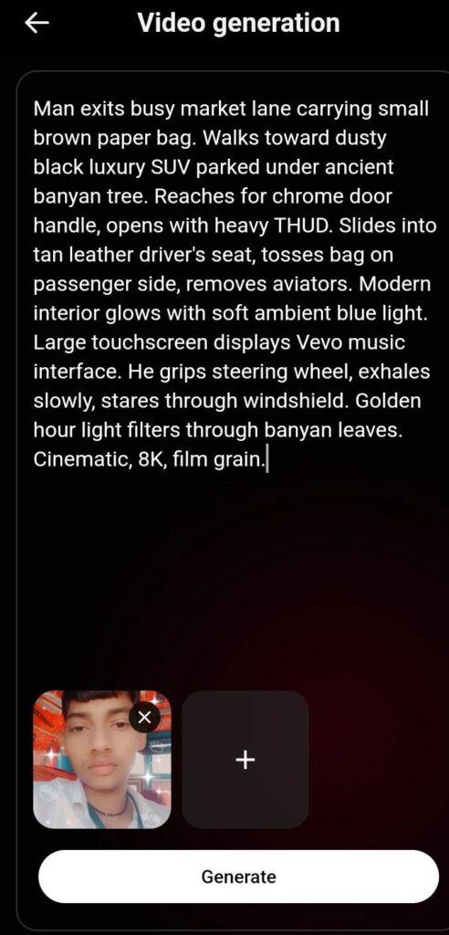 Ai Luxury video generation screen in YouTube Create showing tools and options to create videos easily.